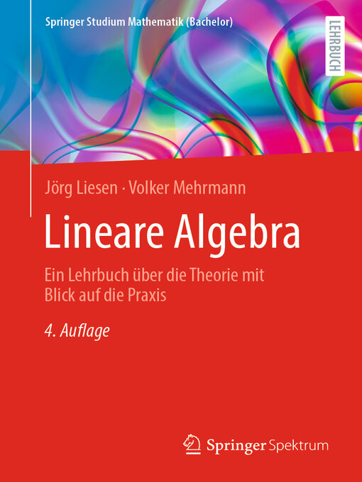 Title details for Lineare Algebra by Jörg Liesen - Available